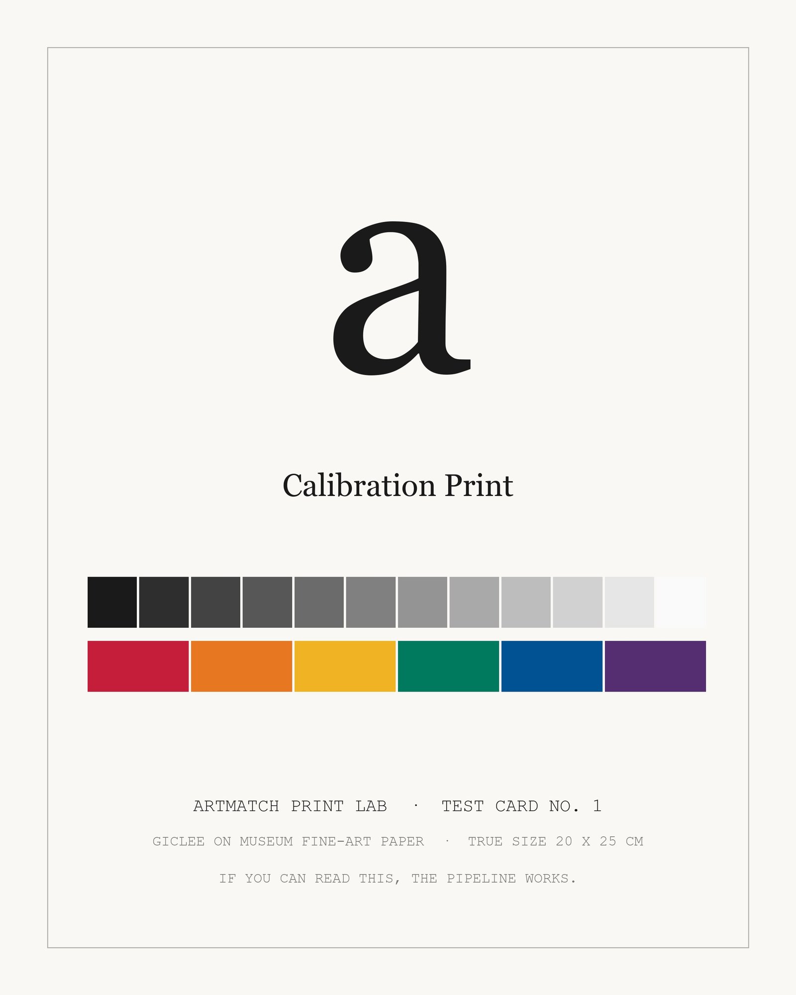 Calibration Print